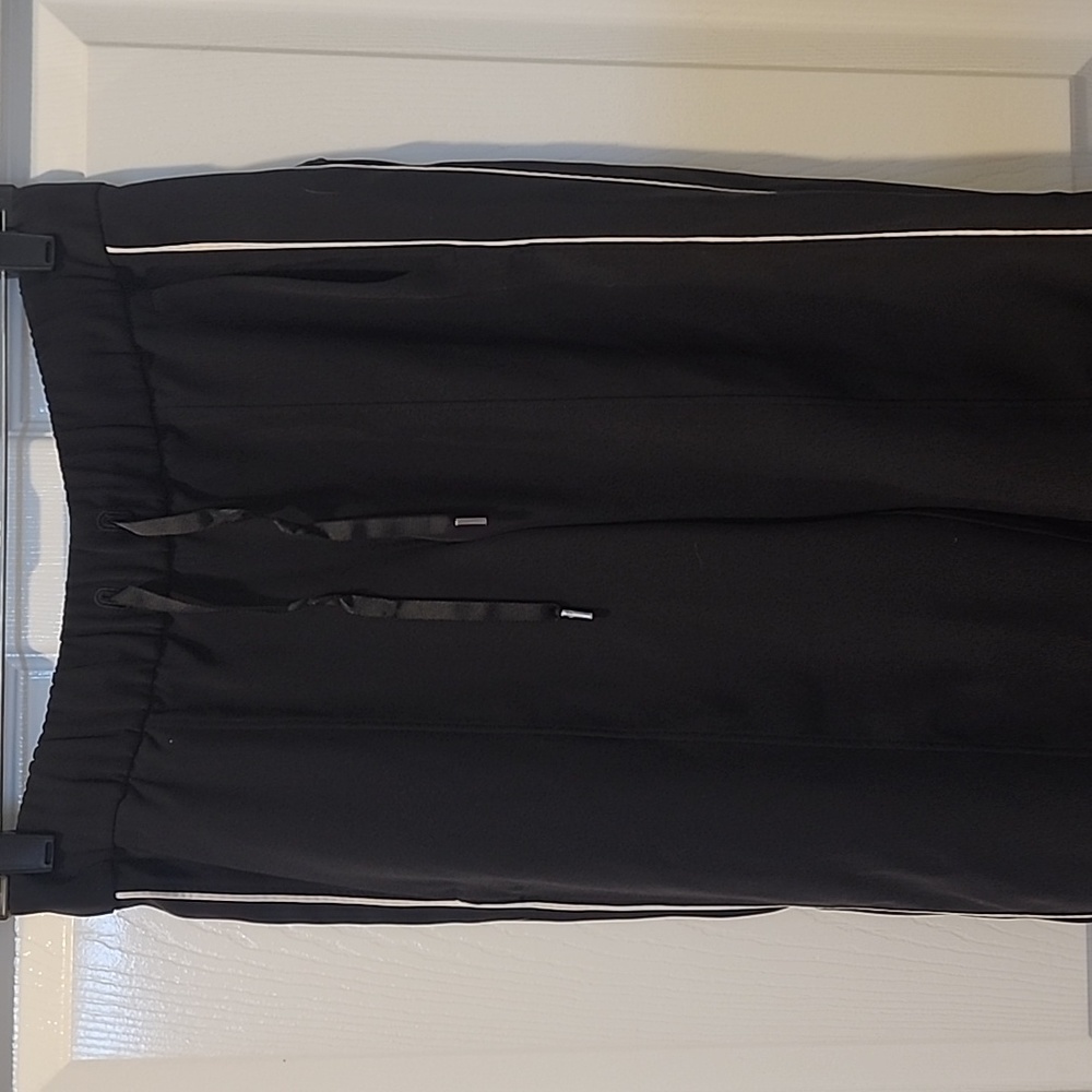 lululemon athletica Black Track Pants with White Trim